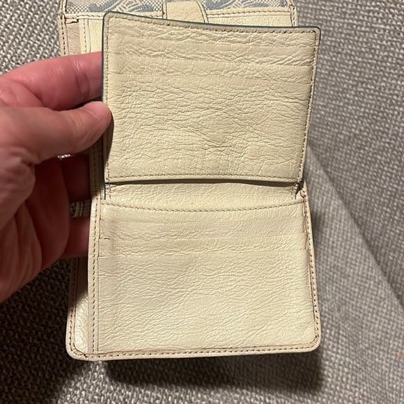 Celine Authentic blue and white compact wallet - Picture 12 of 17